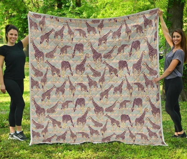 Aztec Giraffe Cl17100033Mdq Quilt Blanket and Home Decor