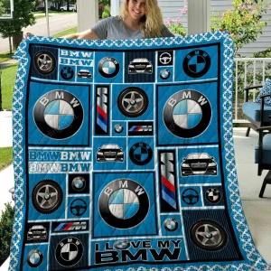 B-M-W Quilt Blanket and Home Decor