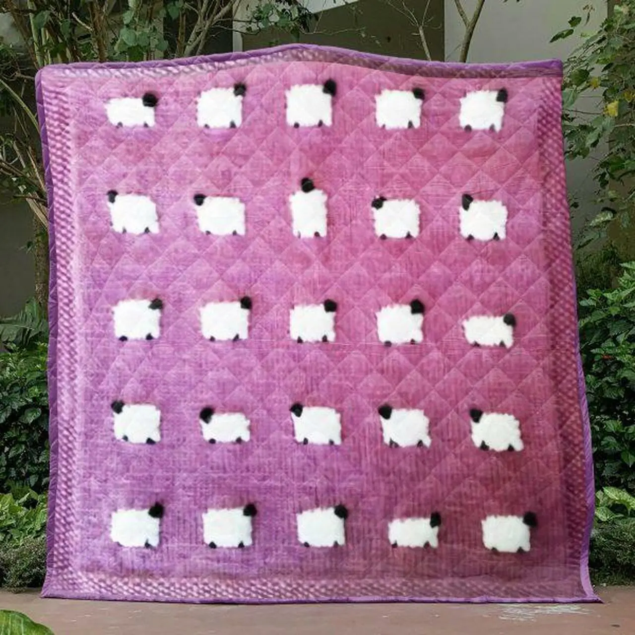 Baby Sheep Quilt Blanket Bn14 Quilt and Home Decor