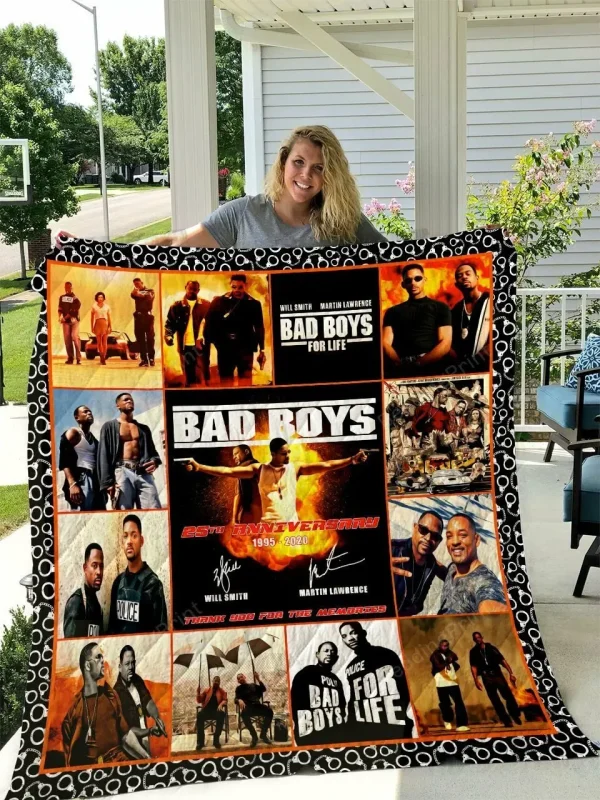 Bad Boys Quilt Blanket and Home Decor