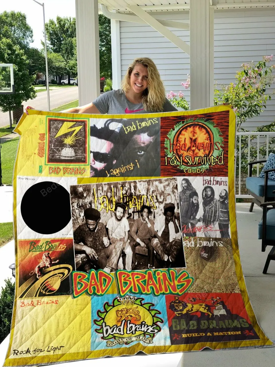 Bad Brains Quilt Blanket and Home Decor