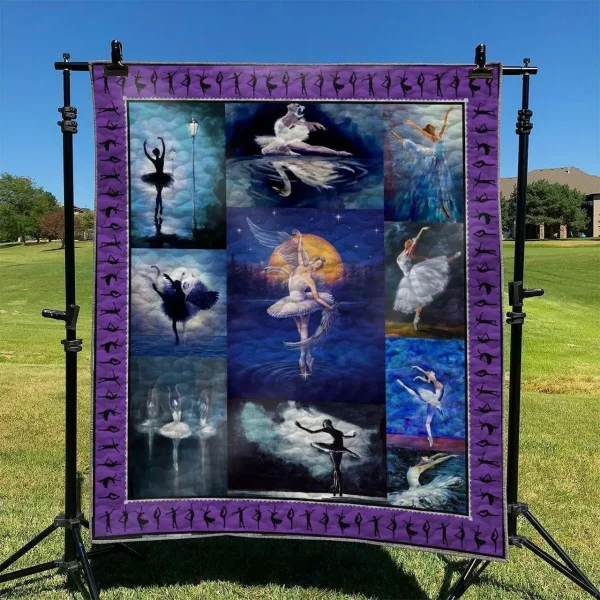 Ballet Dancers DHCKL0909 Quilt Blanket and Home Decor