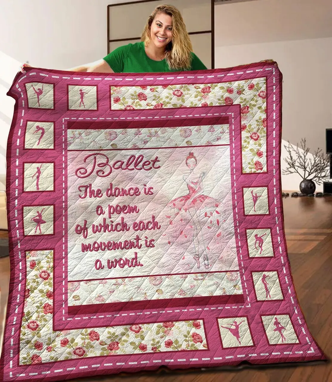 Ballet Jfj Quilt Hb and Home Decor