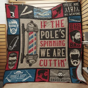 Barber Quilt Blanket ABC07111621 and Home Decor