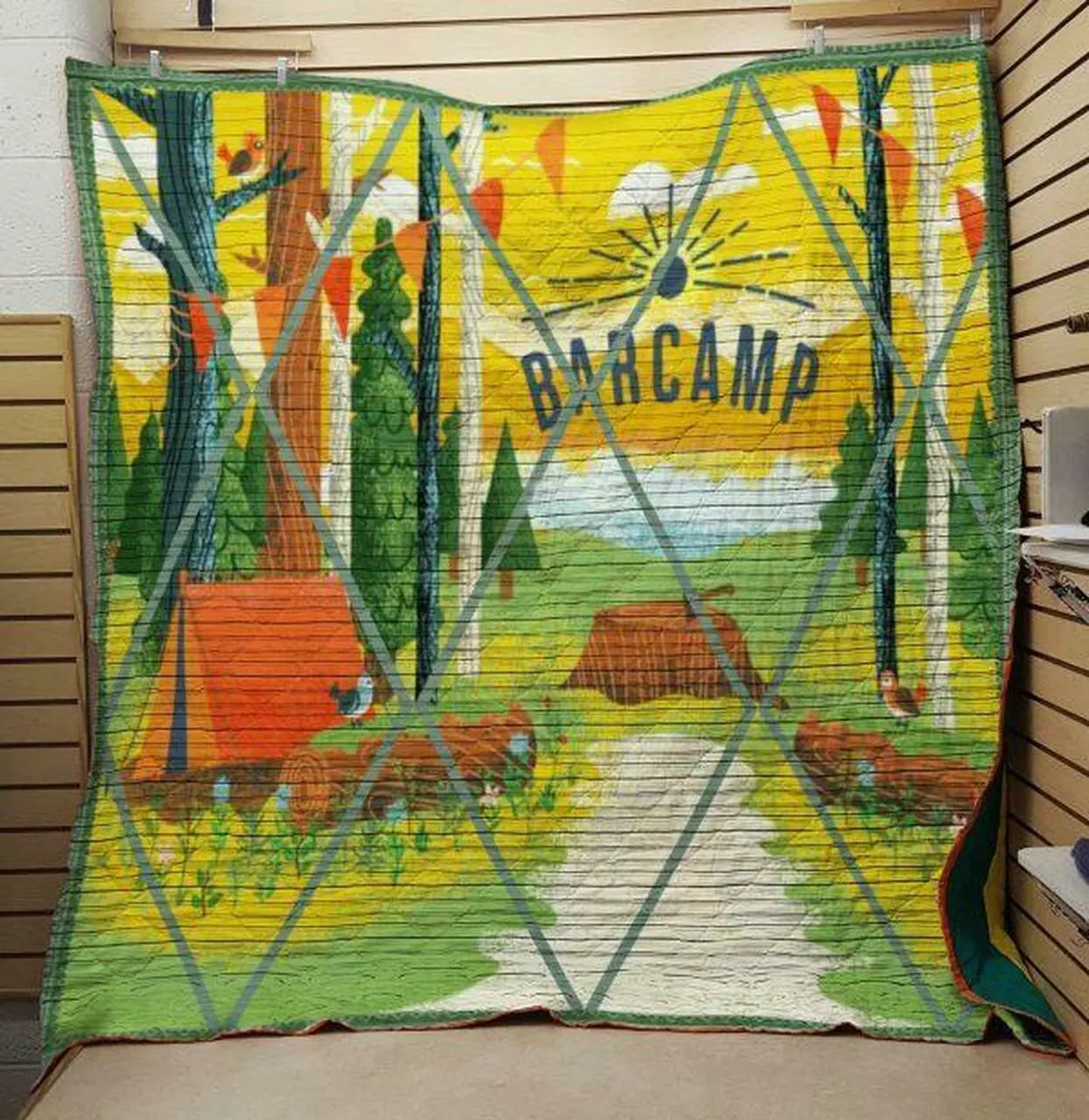 Barcamping Quilt Design By Exrain and Home Decor