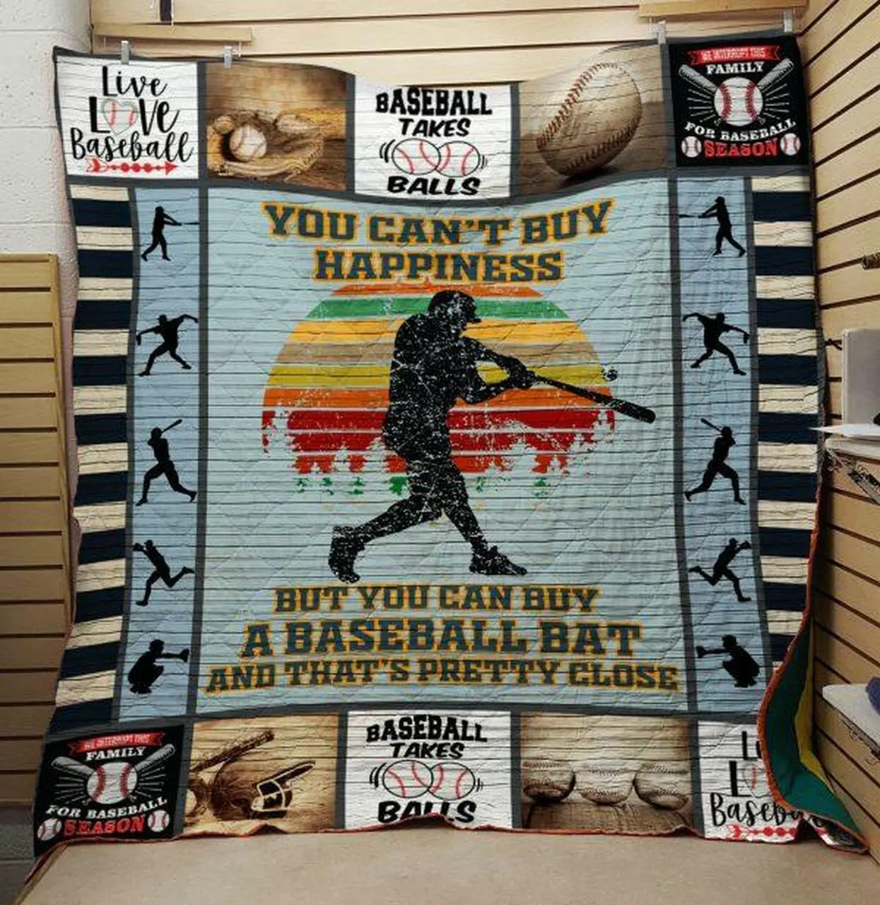 Baseball 1803017 Quilt Blanket Quilt and Home Decor