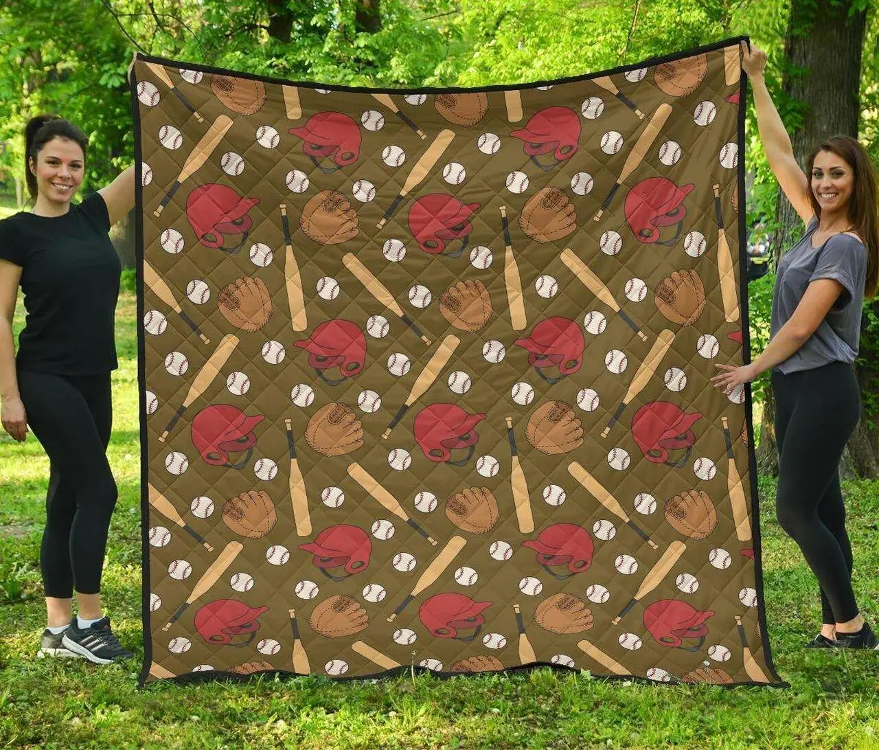 Baseball Cl12100053Mdq Quilt Blanket and Home Decor