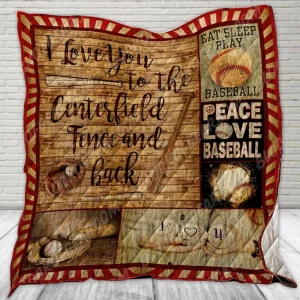Baseball Cl2100056Mdq Quilt Blanket and Home Decor