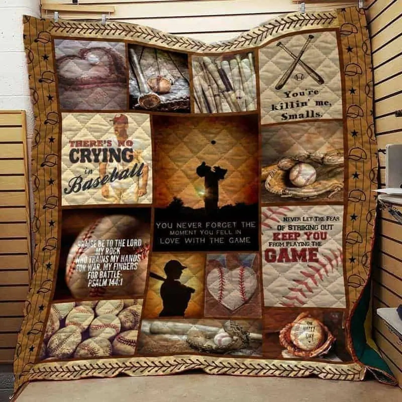 Baseball Cla1610039Q Quilt Blanket and Home Decor