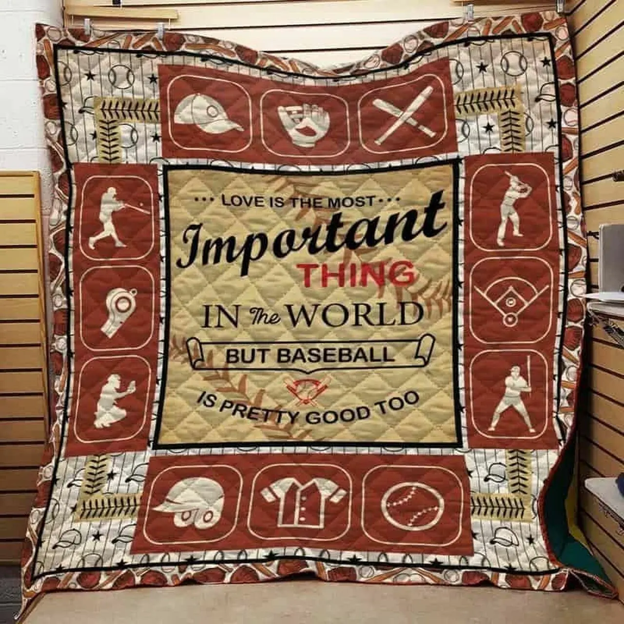 Baseball Cla1610050Q Quilt Blanket and Home Decor