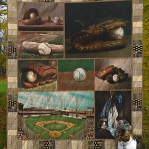 Baseball D8043 Quilt Blanket and Home Decor