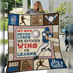 Baseball Dad Quilt Blanket ABC07112992 and Home Decor