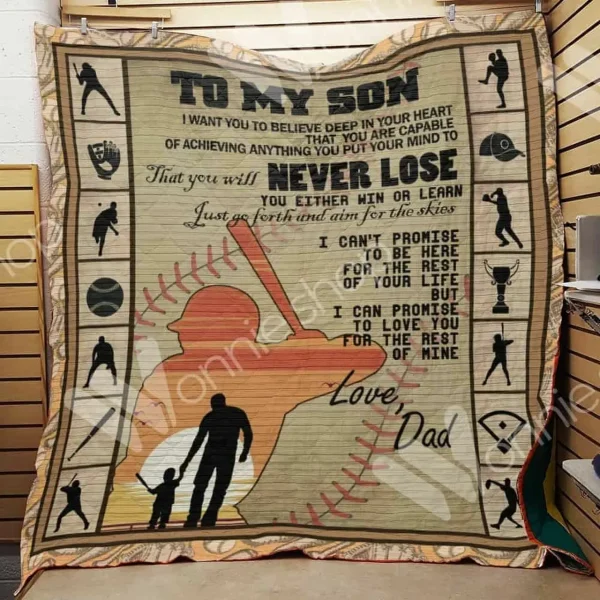 Baseball Dad Quilt Blanket Dhc1102824Td and Home Decor