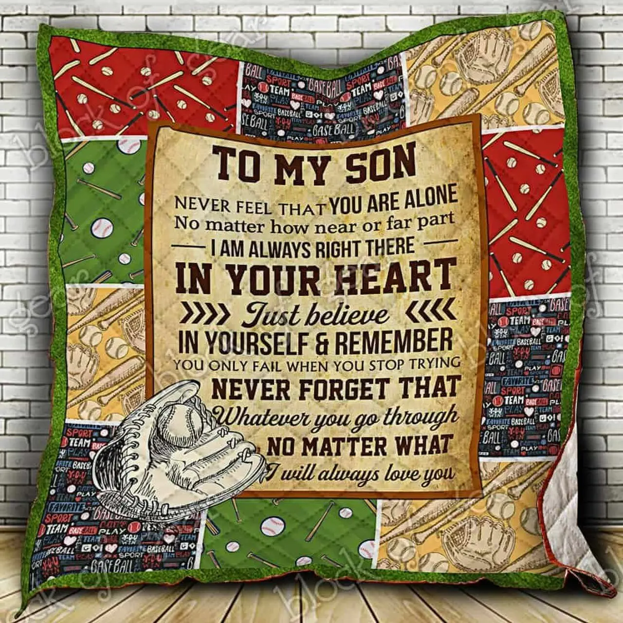 Baseball Grandson Cl18100050Mdq Quilt Blanket and Home Decor