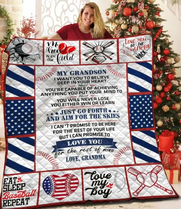 Baseball Jfj Quilt Ah and Home Decor