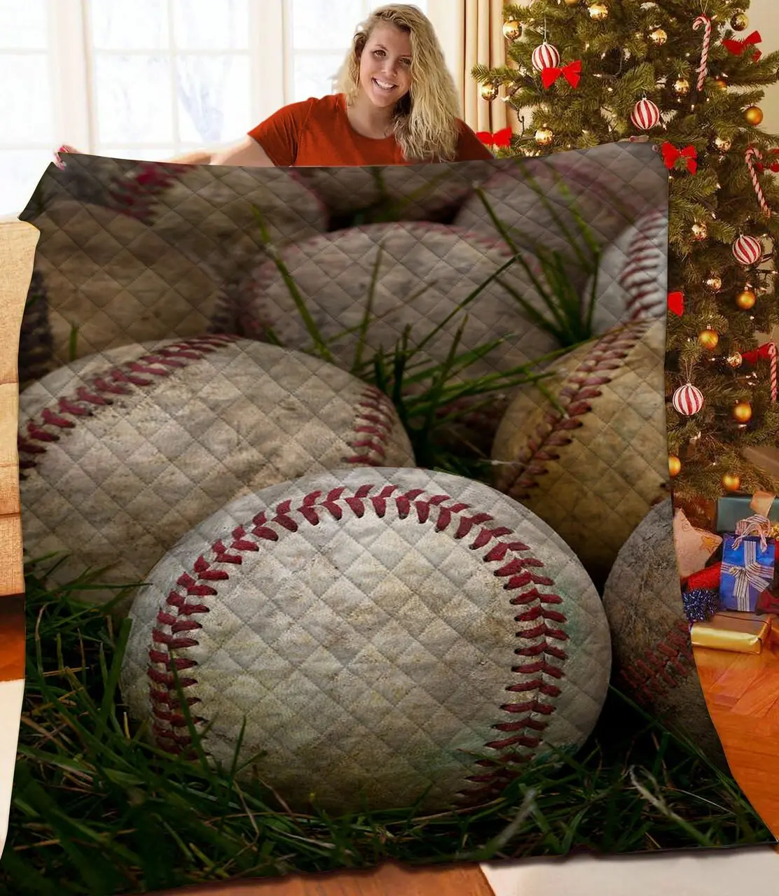 Baseball Jfj Quilt Cb and Home Decor