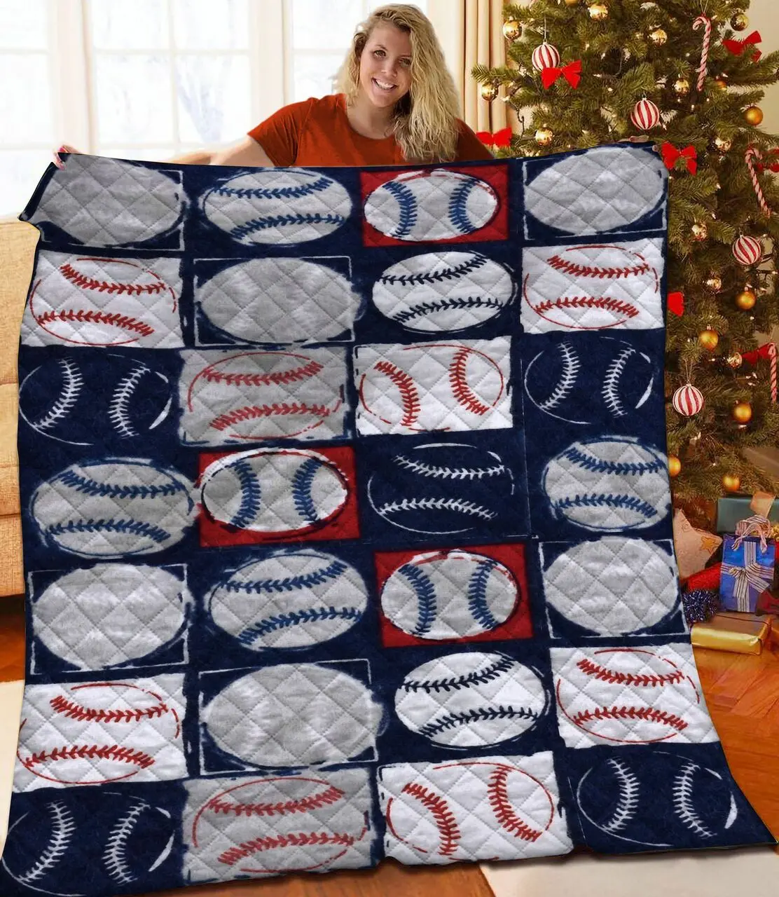 Baseball Jfj Quilt Jb and Home Decor