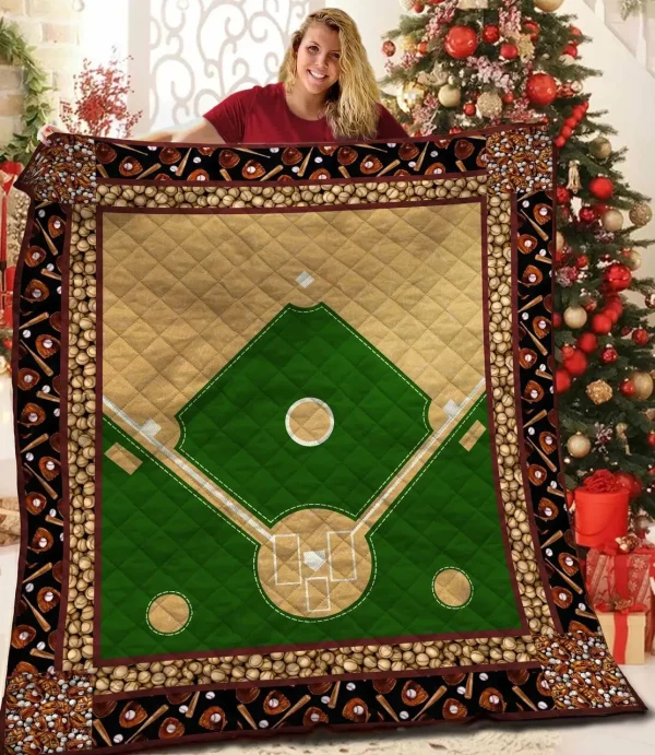 Baseball Jfj Quilt Sj and Home Decor