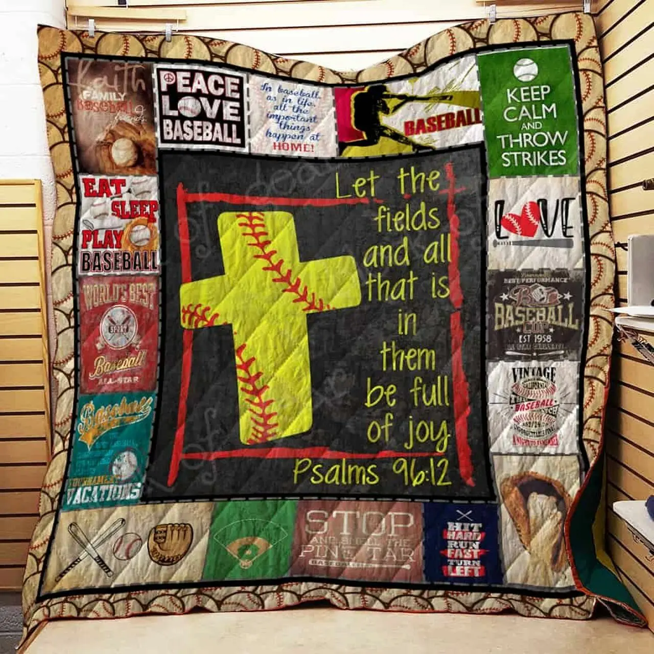 Baseball Life Cl22100059Mdq Quilt Blanket and Home Decor