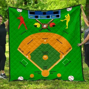 Baseball Quilt 01799 Quilt and Home Decor