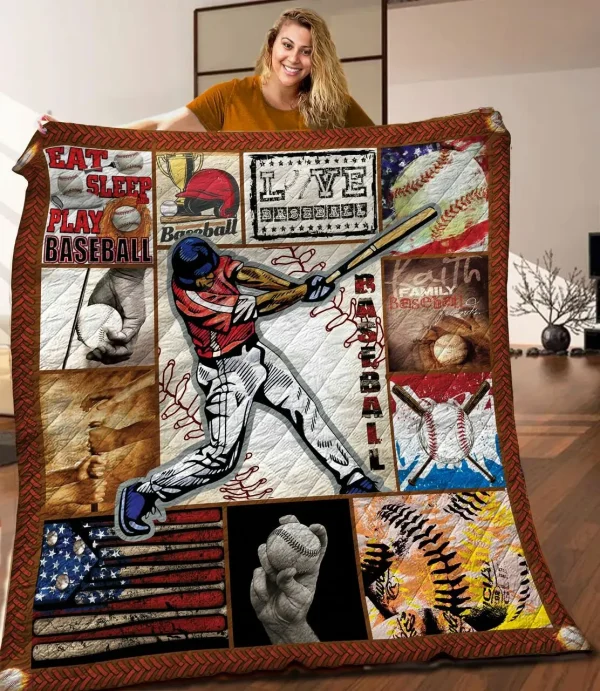 Baseball Quilt Blanket C9B030326TY and Home Decor