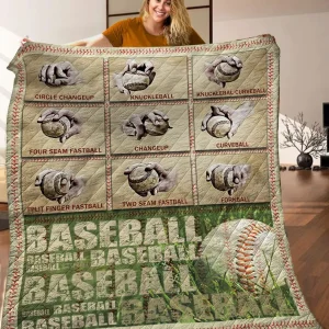 Baseball Quilt Blanket C9B030328TY and Home Decor