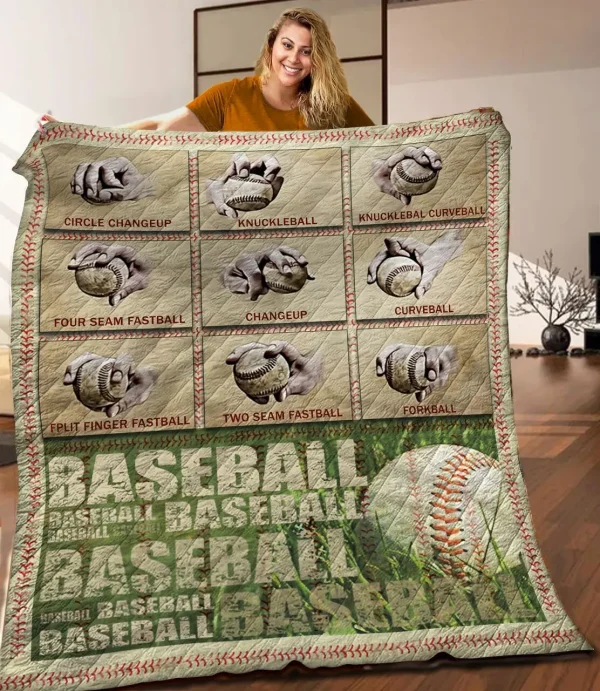 Baseball Quilt Blanket C9B030328TY and Home Decor