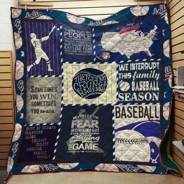 Baseball Quilt Blanket Dhc05021177Td and Home Decor