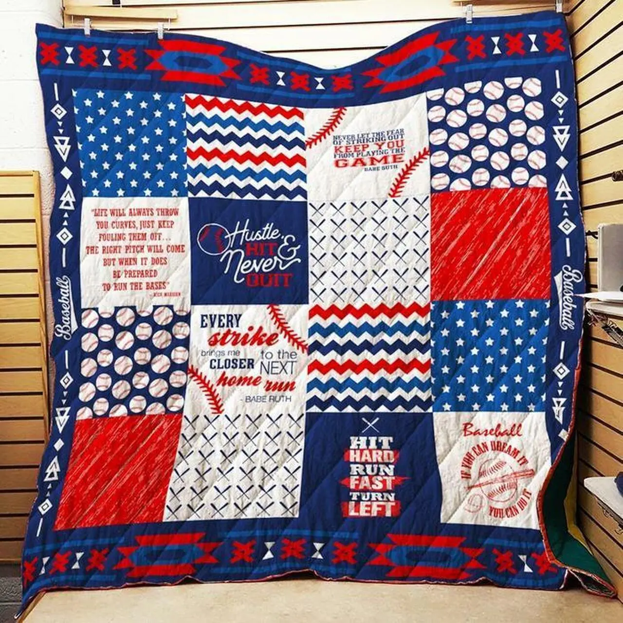 Baseball V2 – Quilt and Home Decor