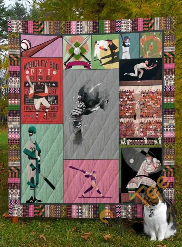 Baseball V3 Blanket TH0207 Quilt and Home Decor