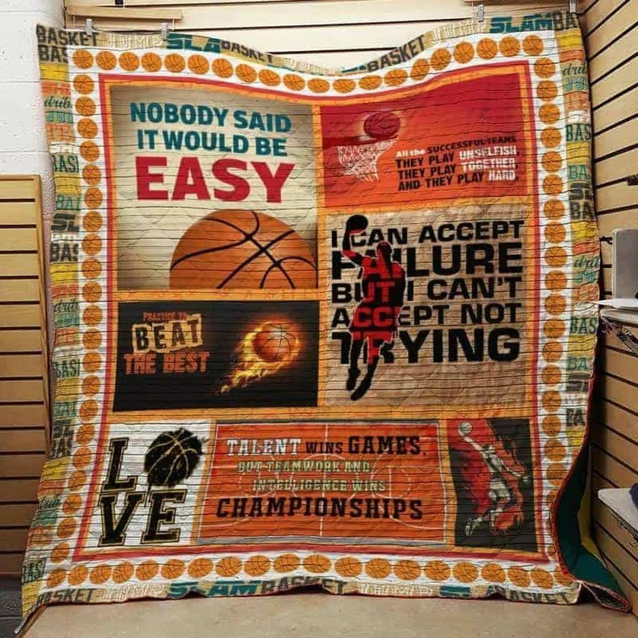 Basketball Cla1610110Q Quilt Blanket and Home Decor