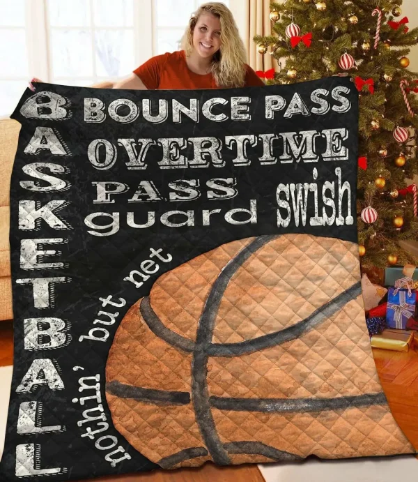 Basketball Jfj Quilt At and Home Decor