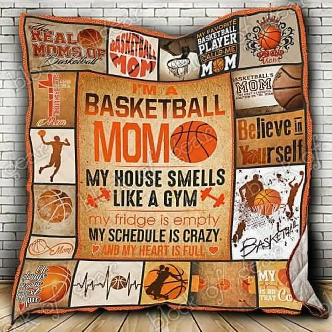 Basketball Mom Hur Quilt yj and Home Decor