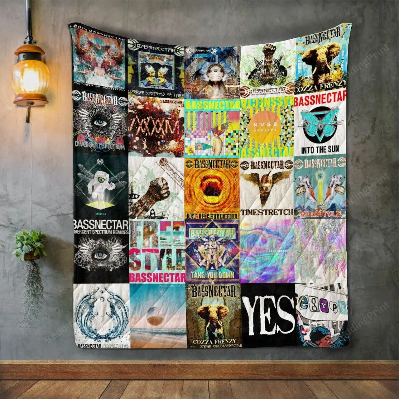 Bassnectar Album Covers Quilt Blanket and Home Decor