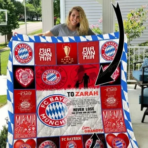 Bayern Munich Personalized Name Quilt Blanket and Home Decor