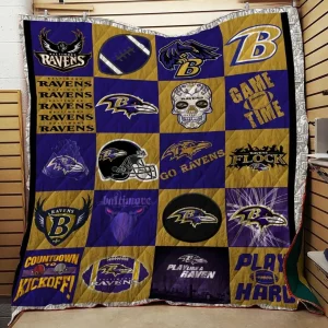 Bc Baltimore Ravens Quilt Blanket and Home Decor