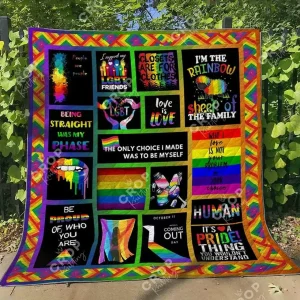 Bc Lgbt 1 Quilt Blanket and Home Decor