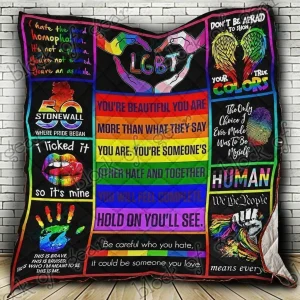 Bc Lgbt Pride Quilt Blanket and Home Decor