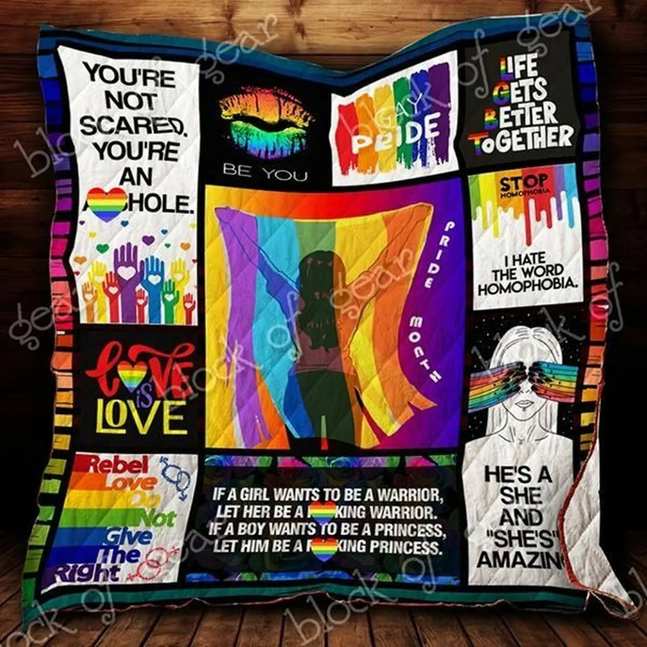 Be You Cld170734 Quilt Blanket and Home Decor