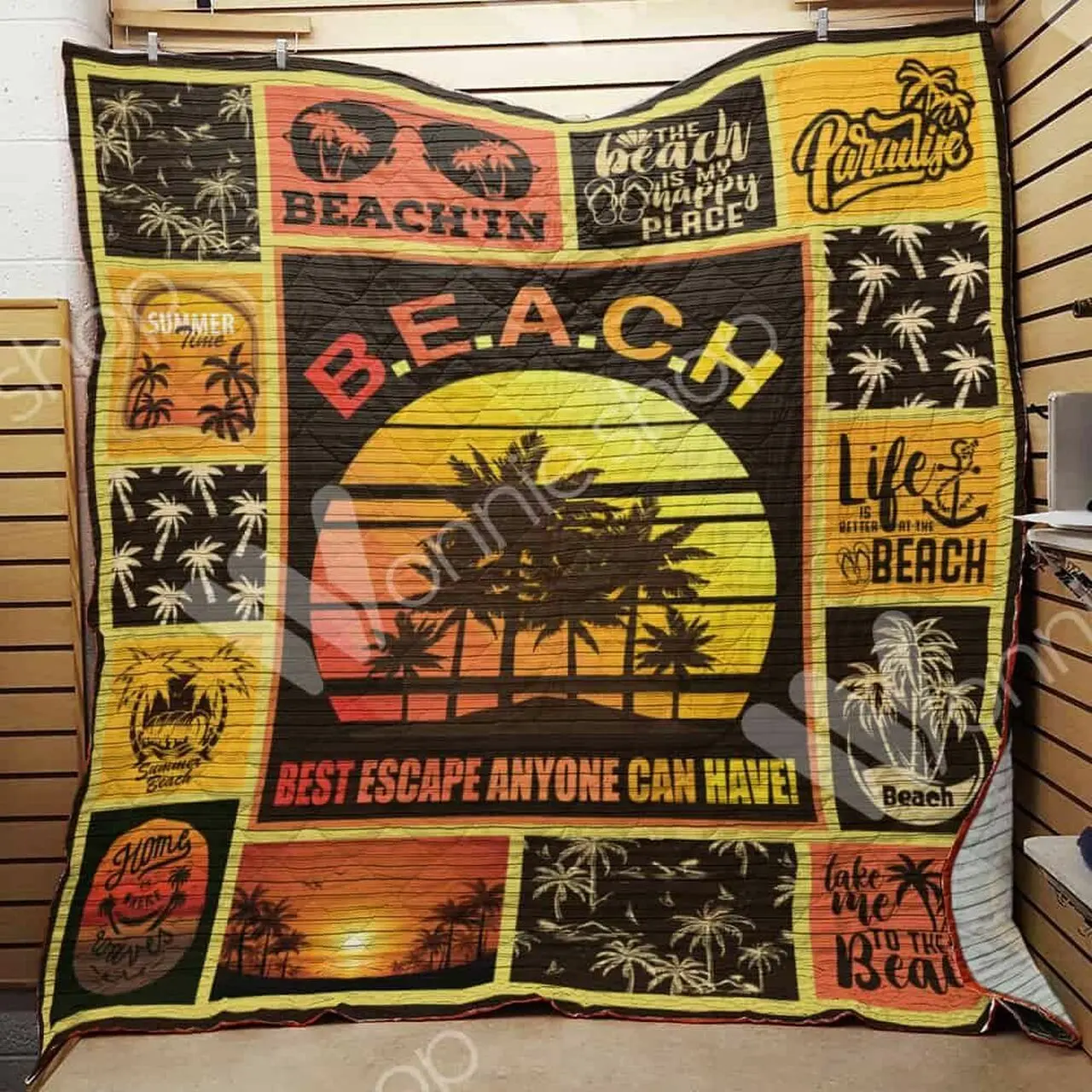 Beach Quilt Ikq and Home Decor