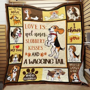 Beagle Dog Jfj Quilt Lv and Home Decor