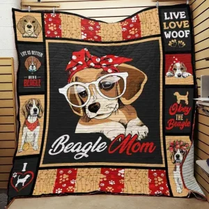 Beagle Dog Quilt Blanket ABC07111413 and Home Decor