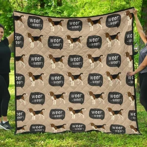Beagle Pattern DHCDHC DT1910 Quilt Blanket and Home Decor