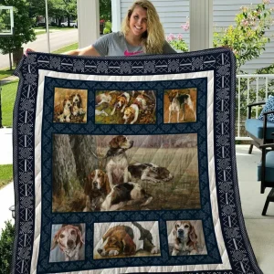 Beagle Quilt Design By Exrain and Home Decor
