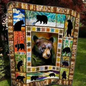 Bear Go Everywhere Quilt Blanket Quilt and Home Decor