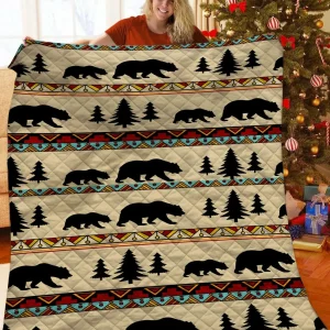 Bear Jfj Quilt Gy and Home Decor