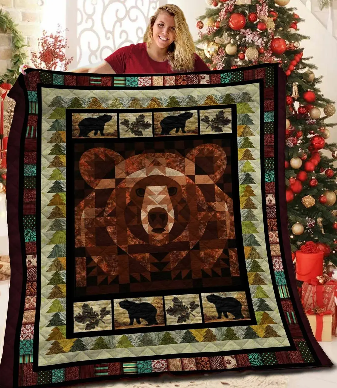 Bear Jfj Quilt Mz and Home Decor