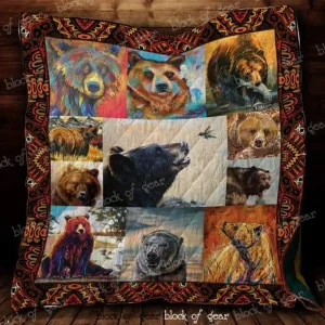 Bearly Awake Quilt Blanket and Home Decor
