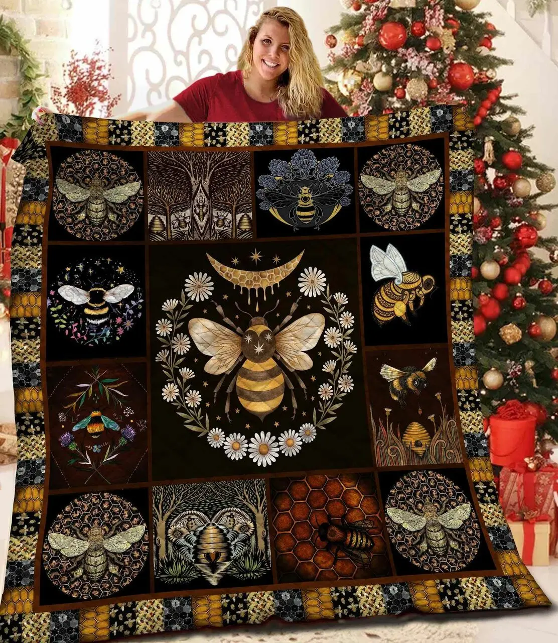 Bee Jfj Quilt Az and Home Decor
