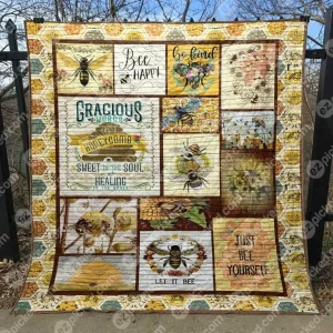 Bee Kind Quilt Blanket Yld9 Quilt and Home Decor